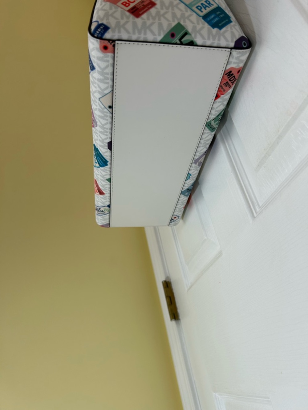 Michael Kors Tote with Multicolor Luggage Tag Print - Picture 5 of 7